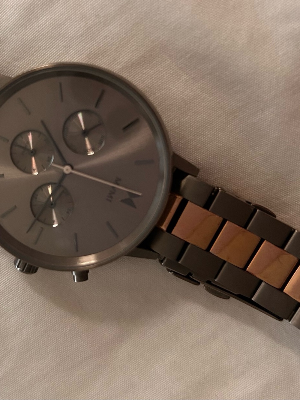 MVMT Two-Tone Stainless Steel Watch Bracelet - Gray and Rose Gold